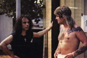Ronnie James Dio e Ozzy Osbourne juntos
