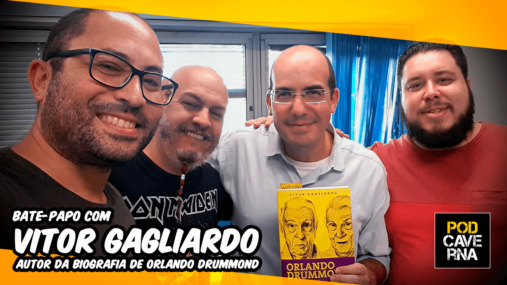 PodCaverna com Vitor Gagliardo, autor da biografia "Orlando Drummond - Versão Brasileira"