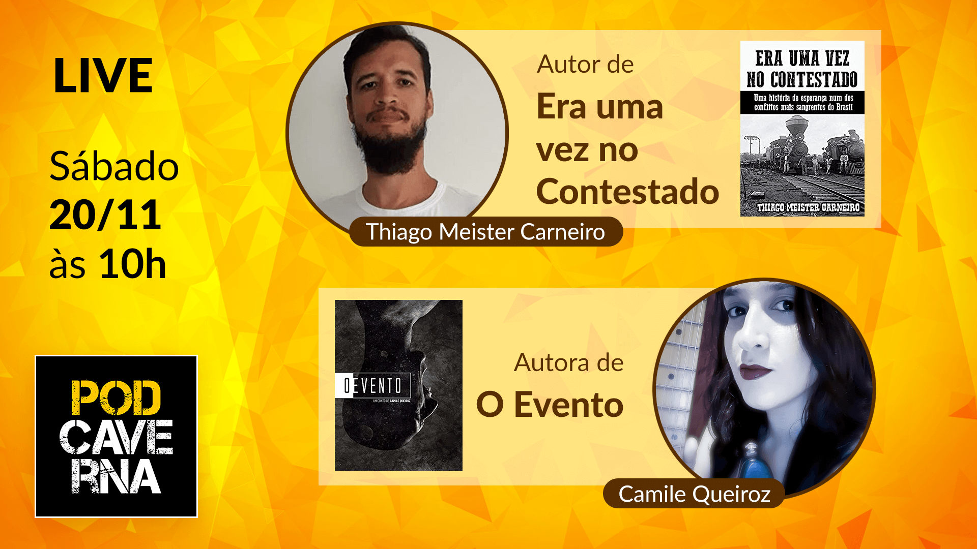 LIVE: As dores e as delícias de ser um escritor independente com Thiago Meister Carneiro e Camile Queiroz